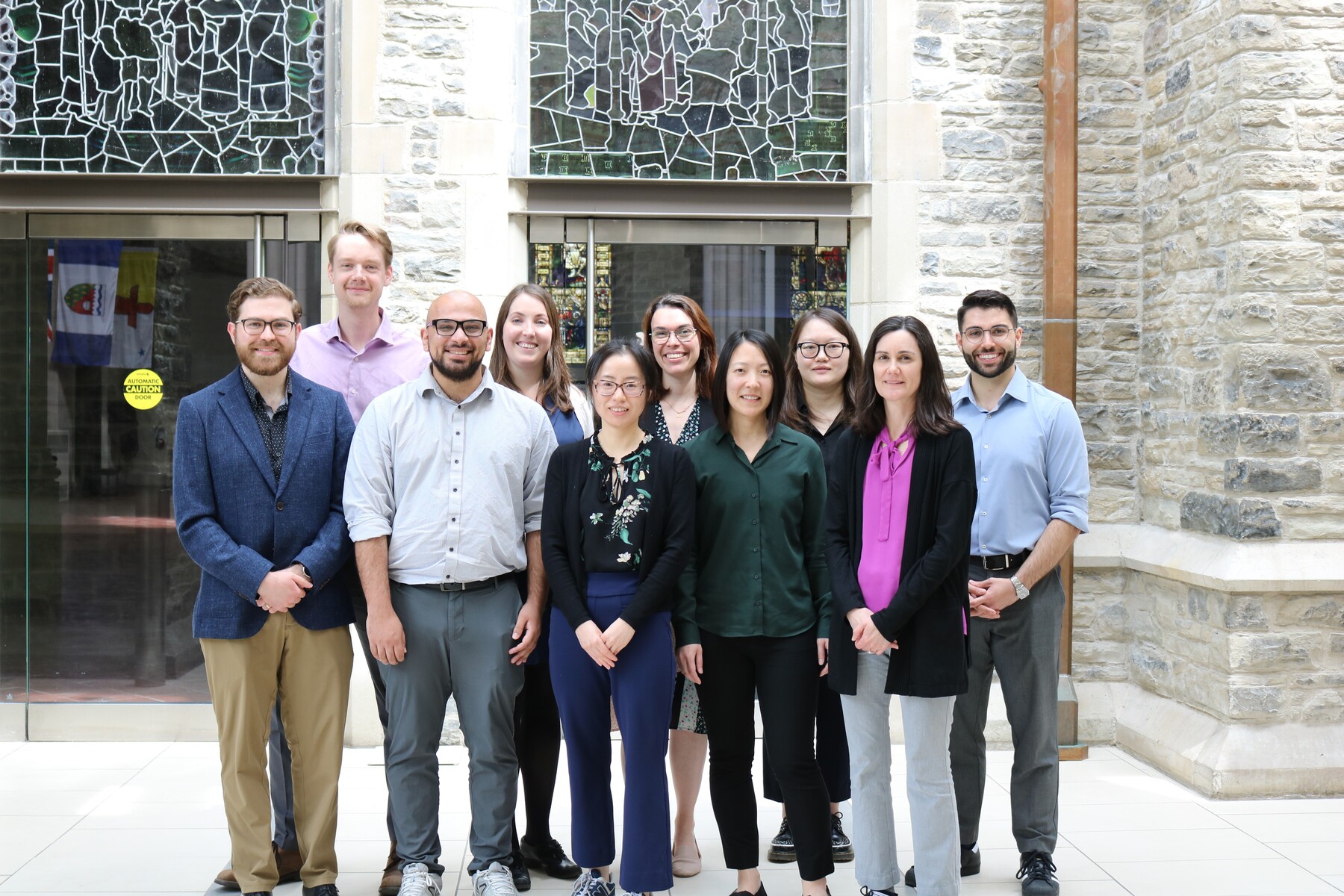 Group photo of Medical Physics Residents with Program Director Dr. Patricia Lindsay at UTDRO Research Day 2024.
