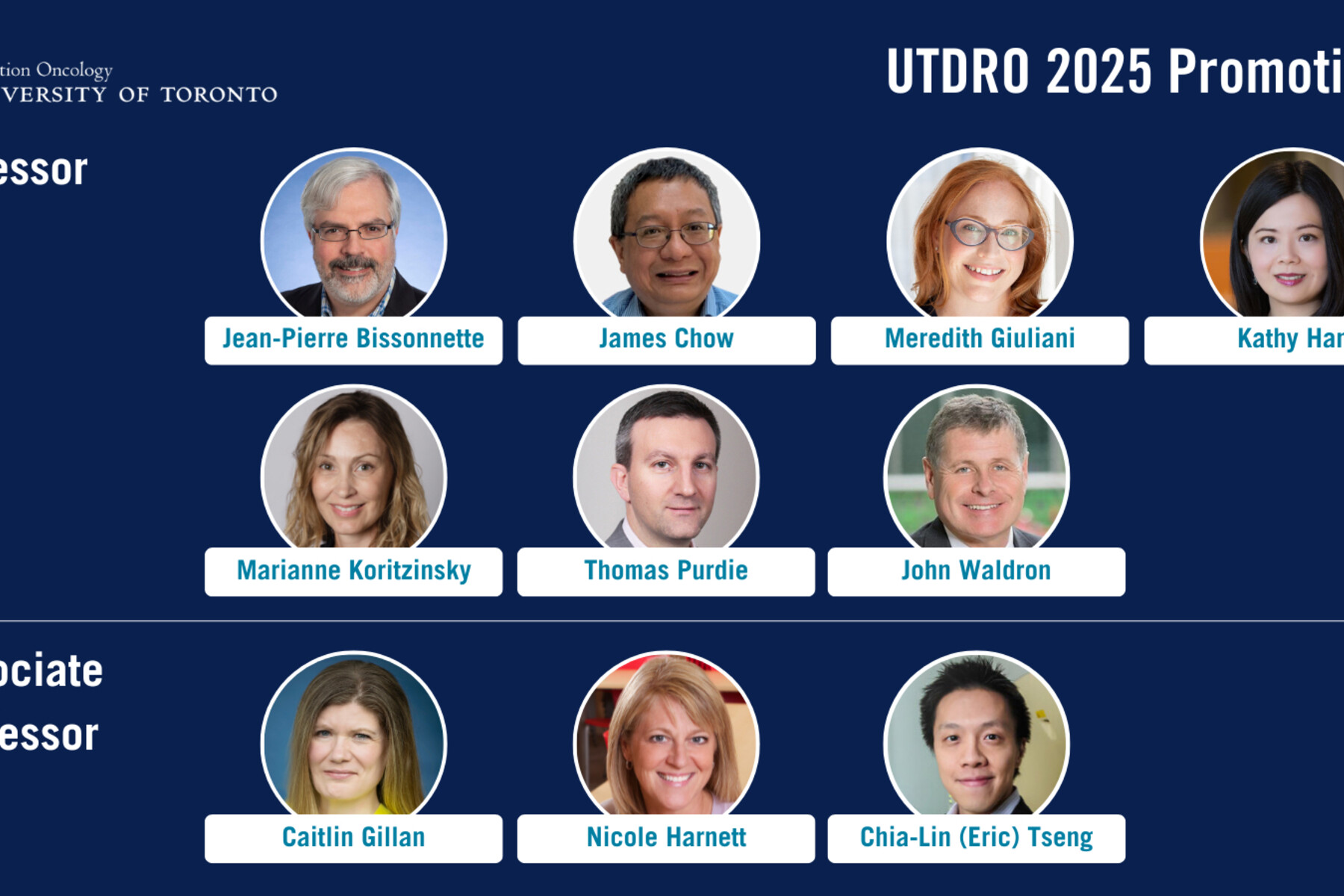 UTDRO 2025 Senior Promotions