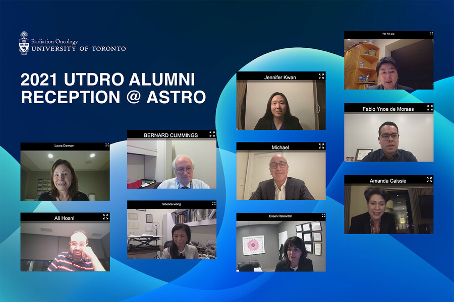 2021 Alumni Reception at ASTRO presenters and award winners