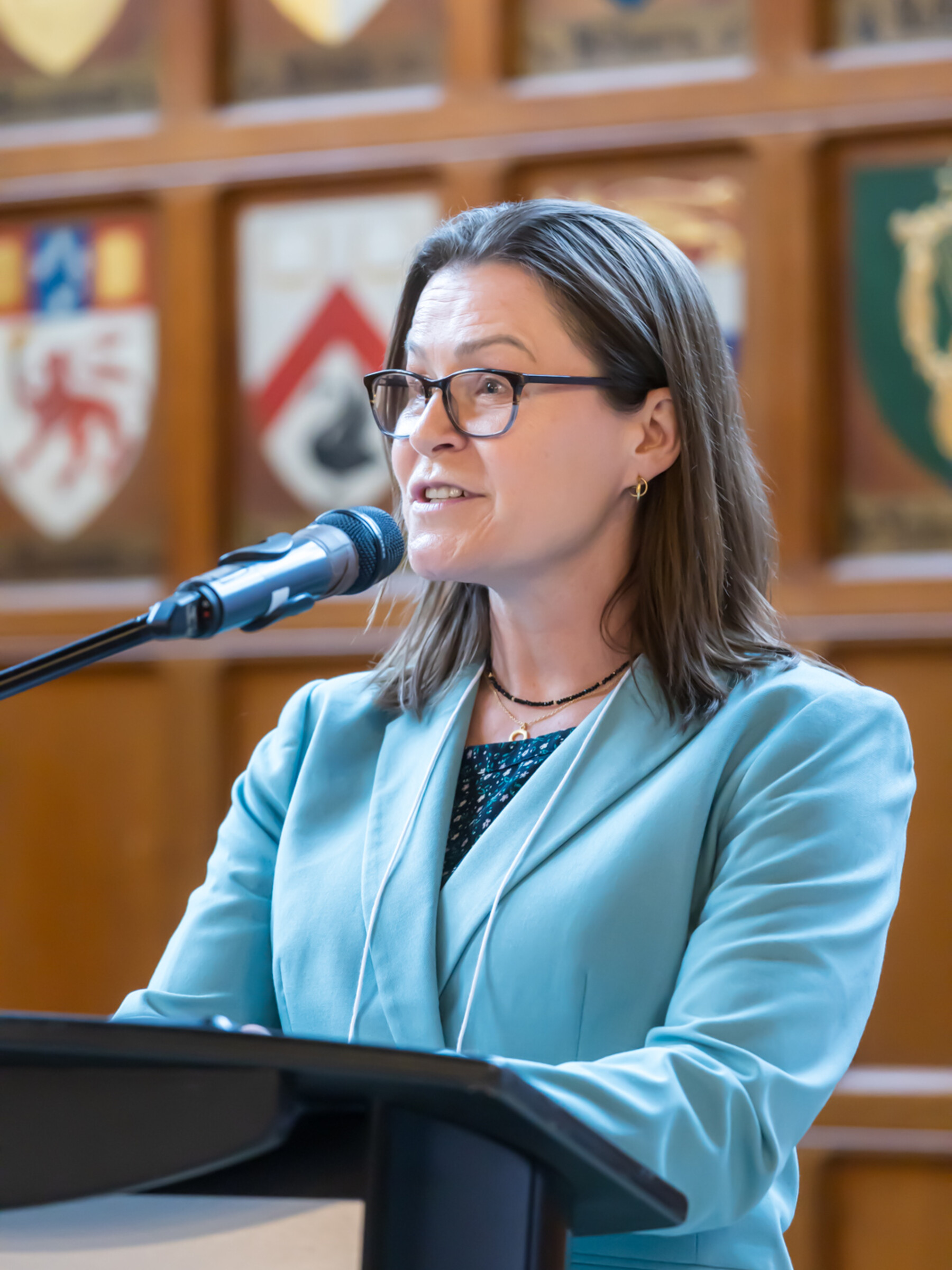 Dr. Laura Dawson, UTDRO Chair, opening the UTDRO Post-Grad Graduation Ceremony 2024.