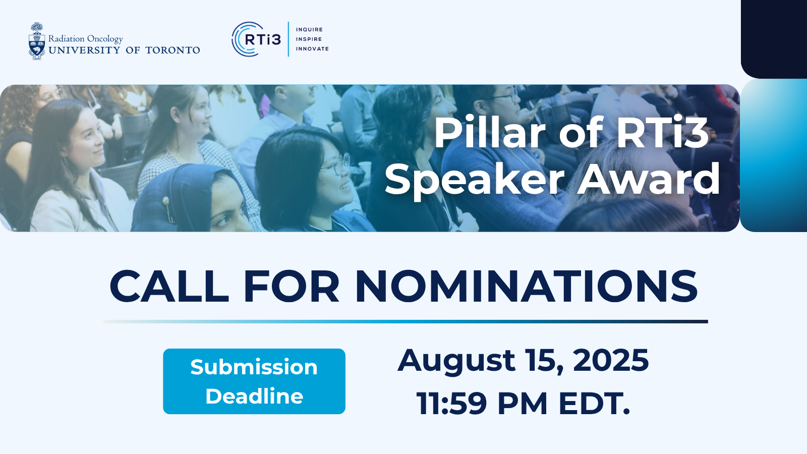 Call for Nomination: RTi3 Speaker Award